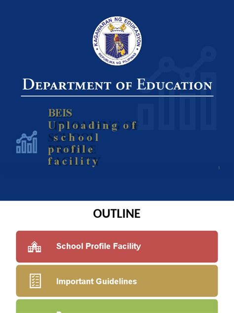 BEIS Uploading of school profile facility .